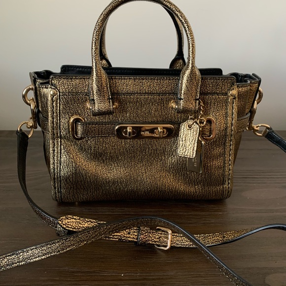Coach Handbags - Coach Mini Metallic Swagger Mini OPEN TO ALL OFFERS